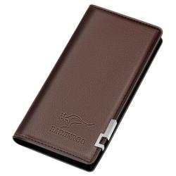 KBW234  Long Leather Wallet For  Edge Iron Included Angle Purse Photocards Wallets Leather Slim Card Holder PU Money Clip