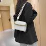 Fashion Luxury Chains Sewing Thread Crossbody Hand Bags For Women PU Ladies Purses Girl Diamond Lattice Button Square Handbags