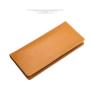 ZR130 New Genuine Cow Leather Simple Pure Color Advanced Sense Women's Purse Fashion Feature Wallet Long Handbag