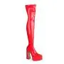 Botas Altas 2022 New Designer Ladies Over The Knee Long Boots Pointy Toe Chunky Heel Platform Thigh High Boots For Women