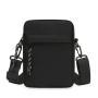 Simple solid color casual single shoulder diagonal cross bag for men