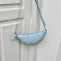 Wholesale New Korean Shoulder Messenger Bag High Quality Cute Dumpling Bag PU Leather Moon Bag