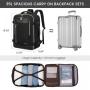 LOVEVOOK 17.3 in Laptop Travel Backpack Carry On Bags Outdoor School Business Backpacks with 3 Packing Cubes 35L Luggage Bag