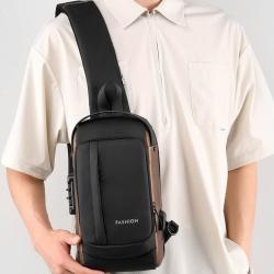 ZX066 Outdoor Cross-body Men Chest Bags Nylon Crossbody Bags Small Casual Personality Messenger Shoulder Bag For Men