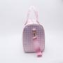 Keymay Manufacturer Custom Travel Duffle Bag Overnight Designer Bags Waterproof Nylon Houndstooth Check Checkered Fitness bags