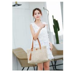 New South Korean Women'S Bag Fashion Beach Straw Bag Simple Shoulder Bag