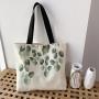 Women Canvas Bags Solid color Tote Shopping Bags Casual Cloth shoulder cotton bag With zipper For Girls Ladies Shopper