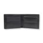 Nappa genuine leather trifold wallet fashion rfid men wallet with coin pocket purse