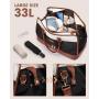 LOVEVOOK 2Pcs Weekender Bags With Shoe Compartment & Wet Pocket Air Approved Overnight Carry-on Bags Gym Tote Travelling bag