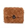 Autumn Lingge rabbit fur bag women's 2022 Plush winter Korean chain shoulder messenger bags for ladies