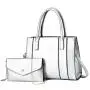 High Quality Carteras Para Mujer 2 Pcs Set Handbag Leather Crossbody Bag Vegan Leather Bag For Women