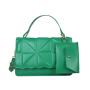 New 2024 Fashion Women's Bag Trend Indentation High Texture Retro Mother And Son Bag Pu Ribbed Single Shoulder Messenger Handbag