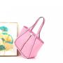 Ladysky 2024 customization logo letter handbag for women quality large-capacity tote bag crocodile ladies shoulder bag  35 cm