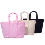 Keymay Over Size  Portable Waterproof Water Resist Liner Nylon Zipper Women Shopping Shoulder Bags Large Beach Bag Tote Bag