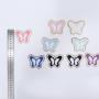 New Arrival Stock Custom Designer Stick On Fashion Cute Butterfly Flower Patches Self Adhesive Pink Bag Chenille Patch