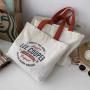 Wholesale Fashionable Custom All-match Letters Printed Tote Bag Casual Large-capacity Canvas Bag