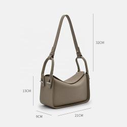 2024 Fully Custom New Fashion Womens Shoulder Bags Chic Underarm Bag Trending Soft Vegan Leather Lychee Ladies Shoulder Bags