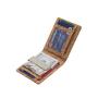 Natural cork slim wallet handmade men rfid blocking front pocket money clip cork wallet