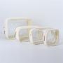 Keymay No MOQ 7 Colors Women Stadium Approved Pvc Toiletry Bag Transparent Pouches Travel Clear Zipper Cosmetic Bag