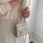 Wholesale Designer Handbags Shoulder Chain Polyester Handbag Korean Mini Bag Luxury Messenger Plaid Mini Bag