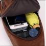 XL011 Fashion Waterproof Classic Crossbody Bag Customized Logo New Version With USB port Earphone Hole Men's Chest Bag