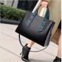 New Trendy PU Leather Women's Crossbody Handbag Fashionable Large Capacity Ladies Purses Zipper Closure Two Portable Handles