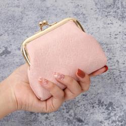 2024 New Retro Coin Purse Ladies Short Wallet Buckle Candy Color Coin Pouch Wholesale
