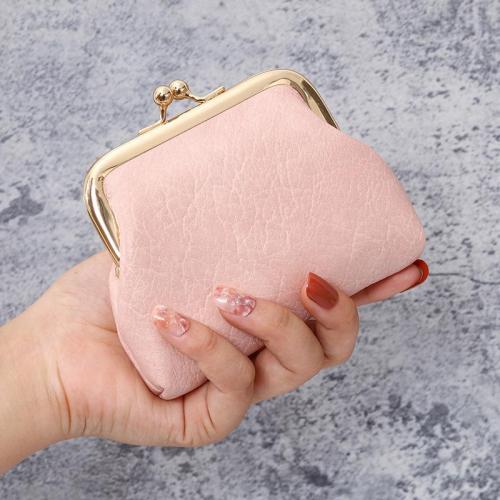 2024 New Retro Coin Purse Ladies Short Wallet Buckle Candy Color Coin Pouch Wholesale