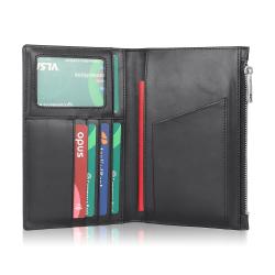 High Quality Travel Business Minimalist Men Wallet Pu Leather Slim Wallets Rfid Blocking Leather Id Card Holder For Men