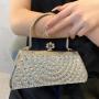 Lady Evening Handbags Designer Fashion Luxury Crystal Evening Purse Elegant Rhinestone Party Clutch sac tendance 2024
