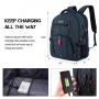 Custom logo Men College large capacity Computer Business Backpack Waterproof Anti-theft Work Backpack Office Travel Laptop Bag