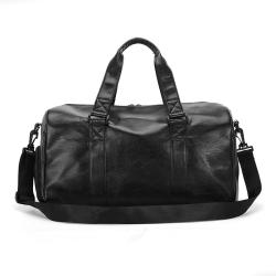 New design best trendy waterproof travel shoulder bag mens leather gym sports handbag with shoe compartment