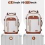 LOVEVOOK 40L Carryon Backpack Personal Item with 3 Packing Cubes Waterproof Business Weekender Overnight Luggage Travel Backpack