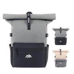 CHANGRONG Custom Waterproof leather 15.6 men laptop travel backpack with logo