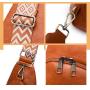 2024 vegan leather chest bags women handbags ladies fashion shoulder bag cross-body bags with colorful strap