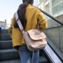 Small Artistic Canvas Shoulder Bag Fashion Student Reusable Bag Korean Style Vintage Casual Crossbody Bag