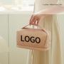 Custom Wholesale Double Layer PU Luxury High-end Travel Makeup Case Organizer Cosmetic Bags for Women