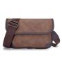 ZWY319 Wholesale Men Vintage PVC Leather Crossbody Bag Daily Casual Simple Shoulder Bag Customizable Travel Outdoor Storage Bag
