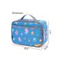 sublimation lunch ba outdoor square food Cooler Bag  aluminum foil waterproof leakproof Color cooler bag eco-friendly lunch bag