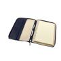 Vegan leather zipper card holder folio customized leather gift zipperd padfolio