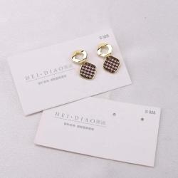 Custom Logo Printed Jewelry Card And Drawstring Jewelry Bag