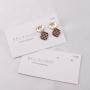 Custom Logo Printed Jewelry Card And Drawstring Jewelry Bag