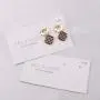 Custom Logo Printed Jewelry Card And Drawstring Jewelry Bag