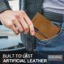 Customized Leather Aluminum Holder Card Holder Men Zipper Coin Purse Rfid Credit Card Holder Pop Up Wallet