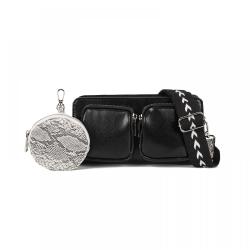 2024 new women's leather fashion small round ball decorated crossbody bag women's shoulder bag high quality simple handbag