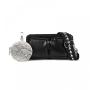 2024 new women's leather fashion small round ball decorated crossbody bag women's shoulder bag high quality simple handbag