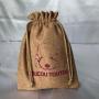 Reusable Custom Logo Burlap Hessian Jute Pet Dog Food Gift Bag Dog Food Packaging bag Burlap Hessian Jute Pet Dog Pouch