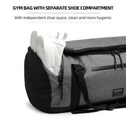 Custom Luxury Waterproof Weekend Men Outdoor Travel Storage Workout Fitness Duffle Sport Gym Bag With Shoe Compartment