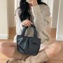 Autumn New Simple Style Wrist Bag Soft PU Leather Magnetic Buckle Handbag Mini Luxury Design Handbag Women