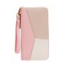 2024 new Korean women's wallet female long zipper soft leather large-capacity mobile phone bag splicing clutch bag card bag